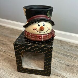 Our Own Snowman Christmas Winter Holiday Candle Warner